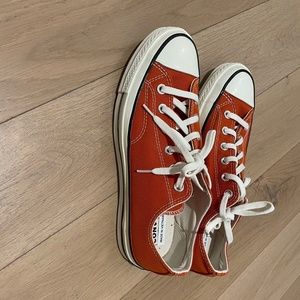 Converse Orange Chuck 70 OX Sneakers
